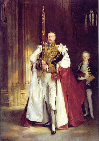 John Singer Sargent carrying the Sword of State at the coronation of Edward VII of the United Kingdom oil painting image